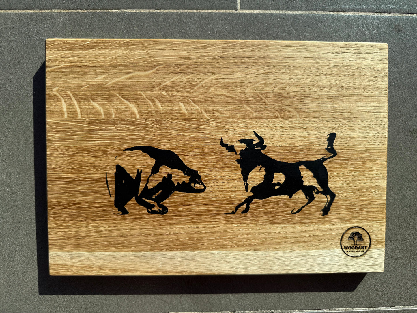 Foto auf Holz - Individualisierung durch Laser Technik mit Epioxydharz-Inlay