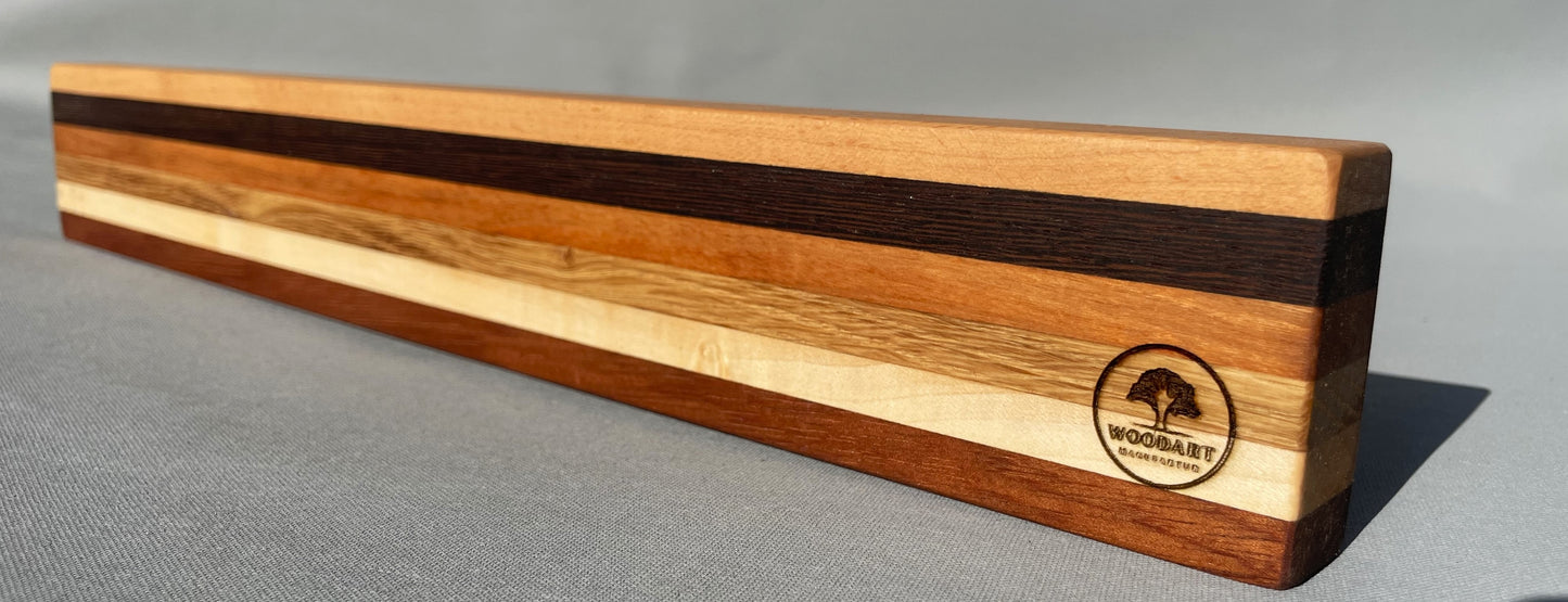 Messerhalter magnetisch in Wenge+Merbau+Eiche+Ahorn+Kirsche+Buche "WideStripes"