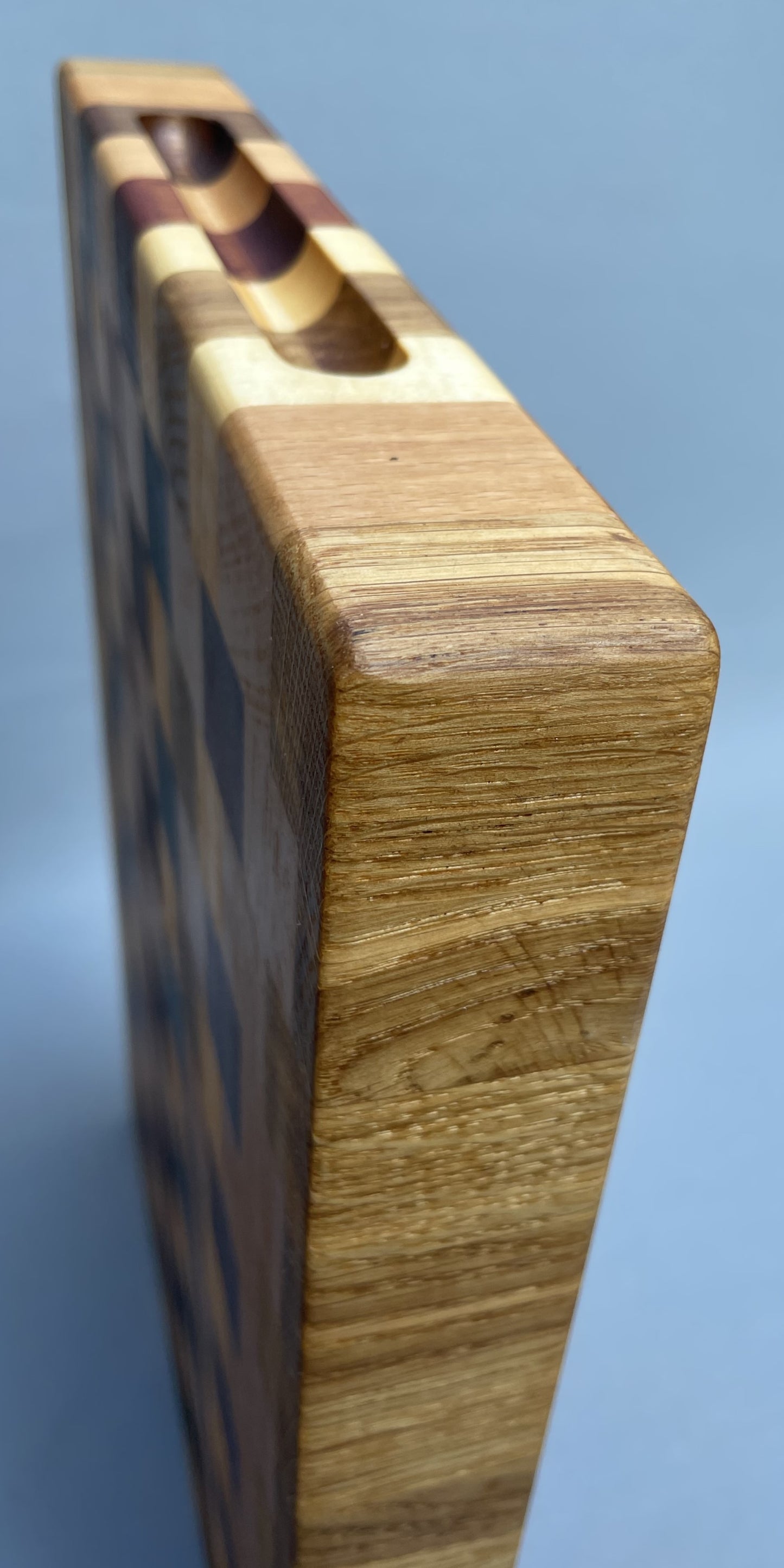 Schneidebrett Stirnholz Schachbrettmuster in 5 Holzarten: Wenge, Merbau, Eiche, Ahorn, Buche