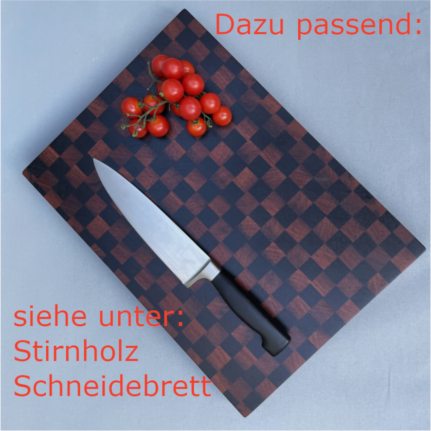 Messerhalter magnetisch in Wenge+Merbau "DarkChess"