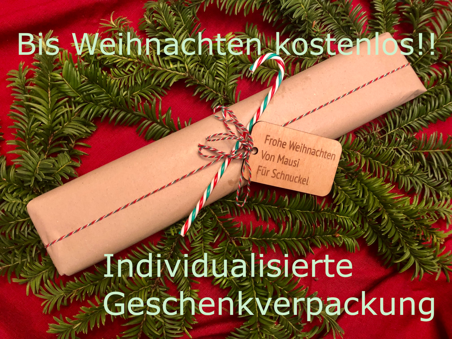 Individualisierte Geschenkverpackung mit persönlicher Widmung!